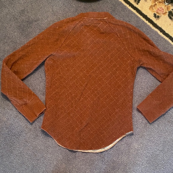 Patagonia Like New Wool Blend Diamond Quilt Henley Small - Picture 4 of 5